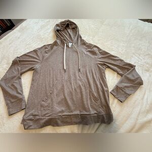 Women's Casual Tan Hoodie Sweater